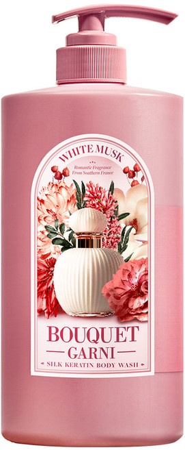 부케가르니 모이스처 바디워시 화이트머스크향, 1L, 1개