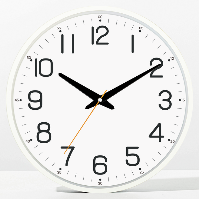 메르헨몬드 국산 마스터 인테리어 무소음 벽시계 30.5cm, 화이트