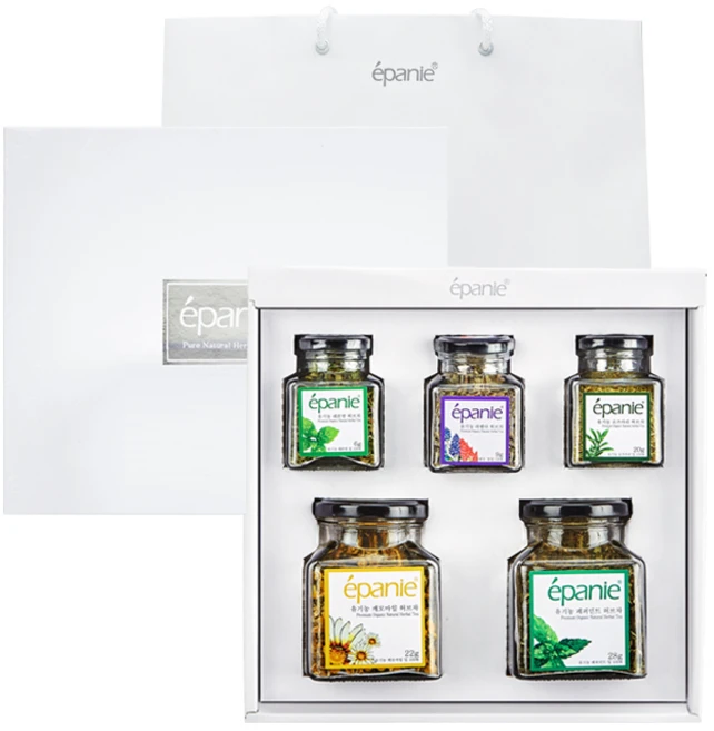 에빠니 유기농 허브차 선물세트, 5종, 1세트 - 쿠팡