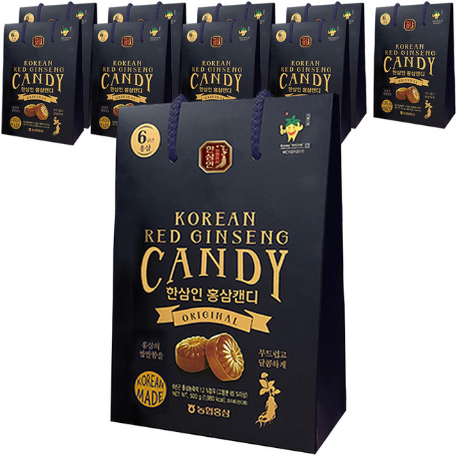 한삼인 홍삼캔디, 500g, 10개