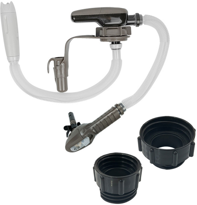 월드크린 고신 말통 레버형 자바라 오일 기름 펌프 + 어댑터 2종, 1세트