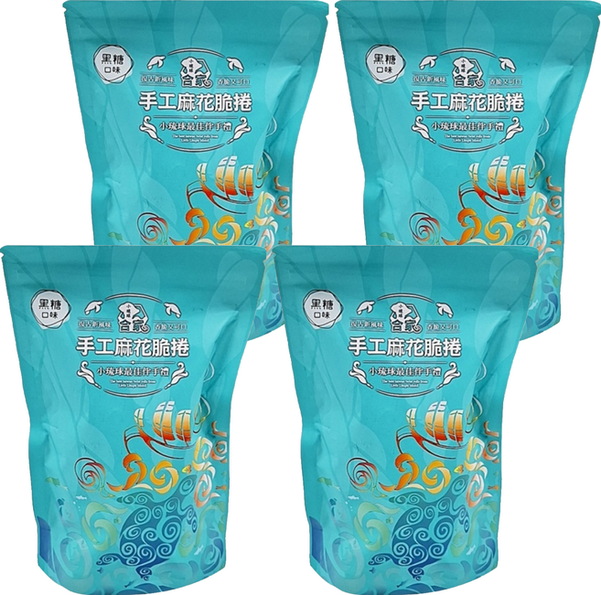 合家 麻花捲 黑糖, 190g, 4包