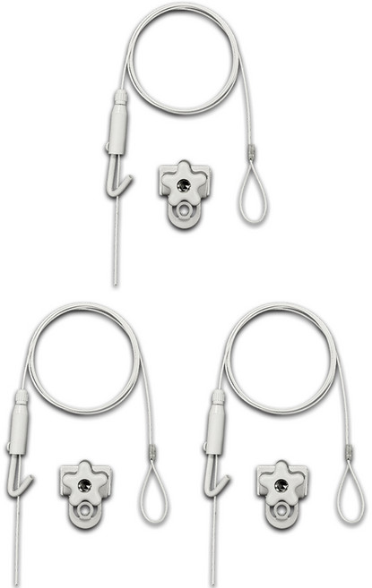 감성다는남자 안뚜리 못없이 액자걸이 와이어, 화이트, 3개