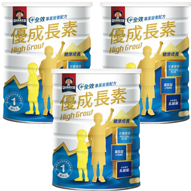 QUAKER 桂格 優成長素 1歲以上, 800g, 3罐