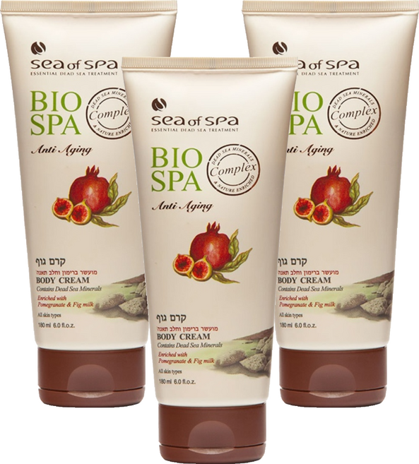 Sea of Spa 紅石榴牛奶身體乳霜 含死海礦物質, 180ml, 3條