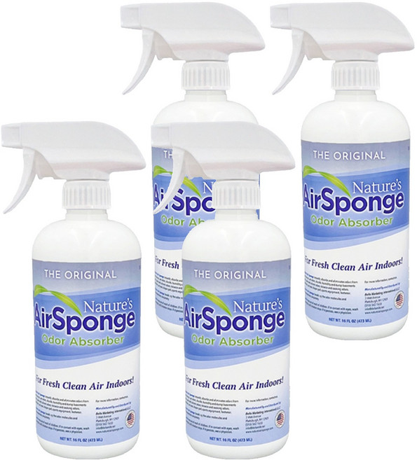 네이처스에어스펀지 스프레이 탈취제 본품, 473ml, 4개