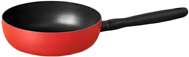 MEYER 美亞 革新紅導磁高深平底鍋陶瓷不沾鍋 適用於所有爐具 適用洗碗機, 22cm, 1個