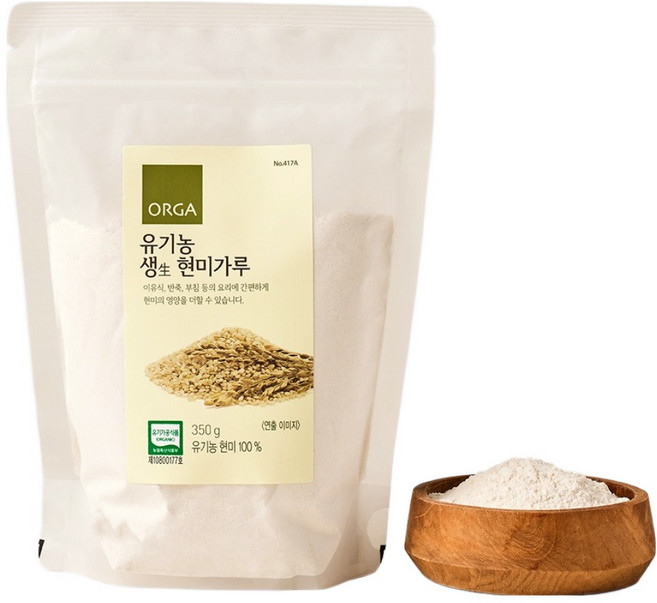 올가홀푸드 유기농 생현미가루, 350g, 1개