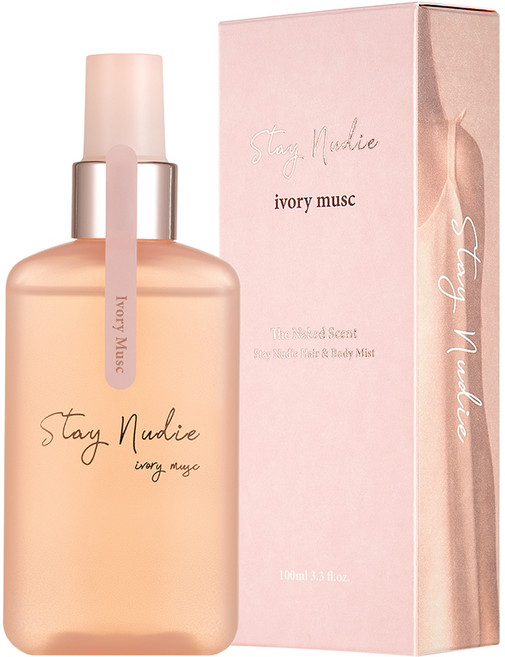 바디홀릭 스테이누디 헤어&바디미스트 아이보리 뮤스크, 100ml, 1개