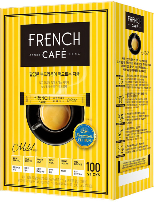 프렌치카페 카페믹스 마일드, 11.1g, 100개입, 1개