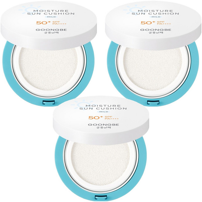 궁중비책 모이스처 유아 선쿠션 마일드 SPF50+ PA++++, 14g, 3개