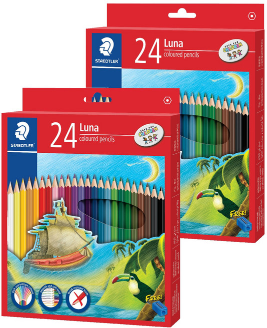 스테들러 루나 색연필, 24색, 2개
