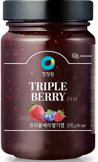 청정원 트리플베리 딸기잼, 370g, 1개