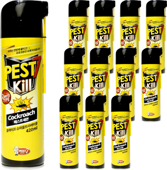 페스트세븐 킬 에어로졸, 420ml, 12개