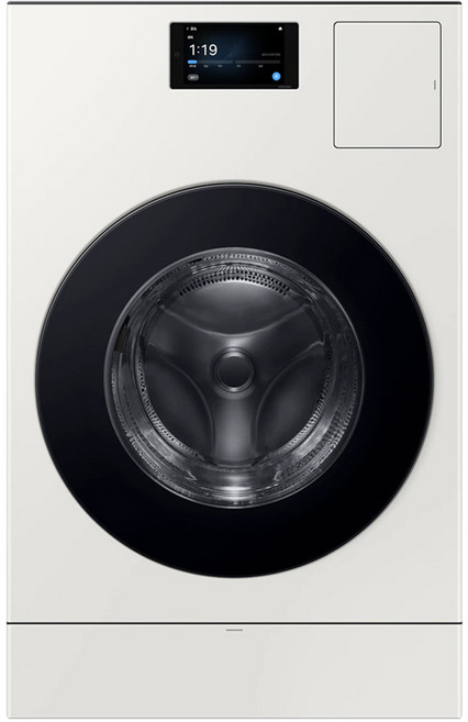 삼성전자 Bespoke AI 콤보 세탁기 LCD 177.8mm WD90F25CHY 25kg + 18kg 방문설치, 그레이지