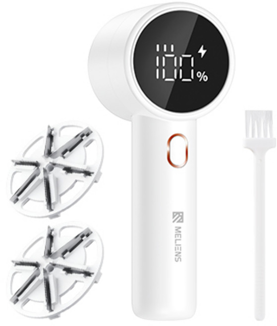 멜리언스 충전식 LED 보풀제거기, ML-MJD01, 화이트