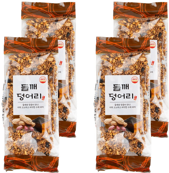 하양댁 옛날 수제 들깨 강정 오꼬시 과자, 100g, 4개