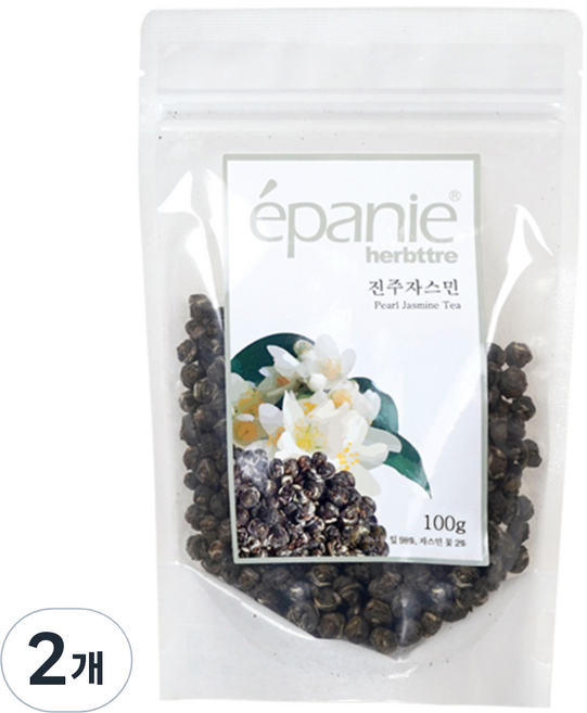 에빠니 허브뜨레 진주자스민 리필팩, 100g, 2개, 1개입