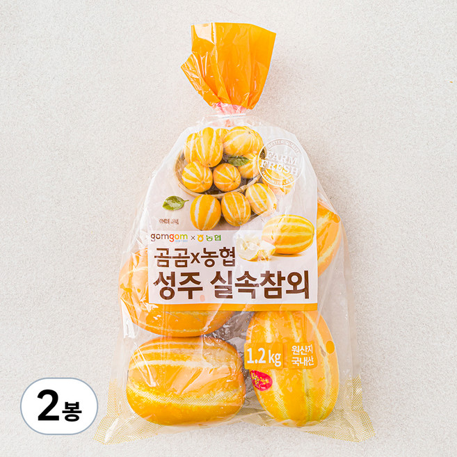 곰곰 농협 성주 실속참외, 1.2kg, 2봉