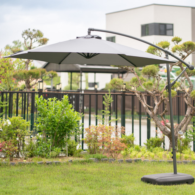 아웃네스트 프리미엄 각도조절 리조트 파라솔, 그레이