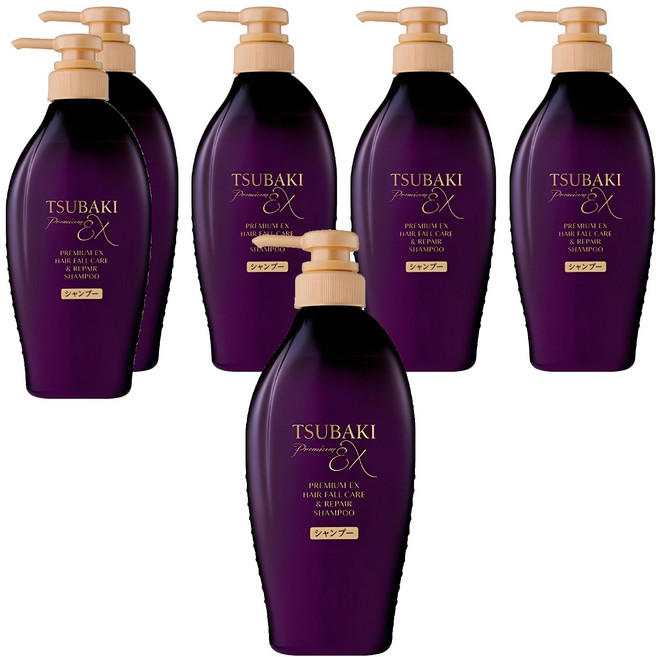 TSUBAKI 思波綺 髮研防斷洗髮乳, 450ml, 6瓶