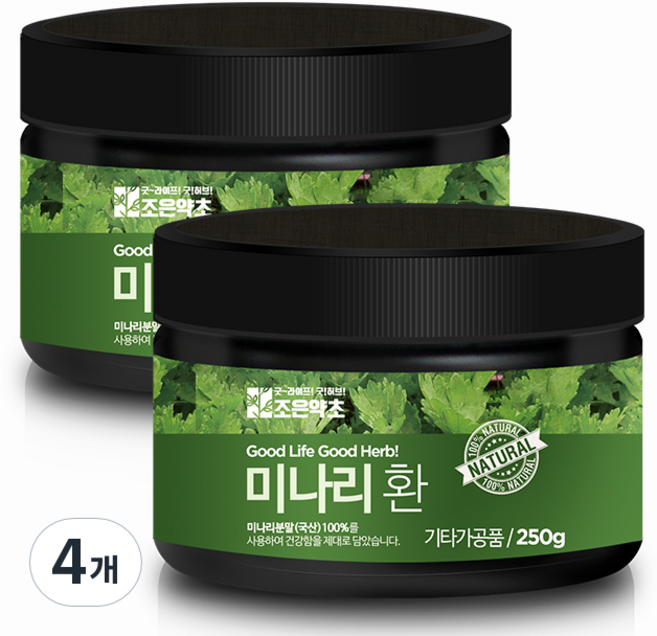 조은약초 프리미엄 미나리환, 250g, 4개