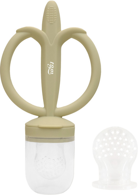 티지엠 국산 바나나 치발기 과즙망, 올리브, 1개