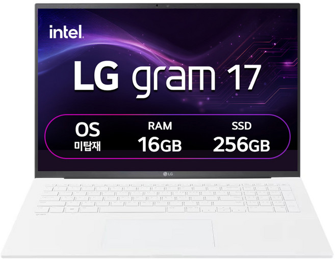 LG전자 2026 그램 17 코어 Ultra5, 스노우 화이트, 256GB, 16GB, Free DOS, 17ZD90S-GX5VK