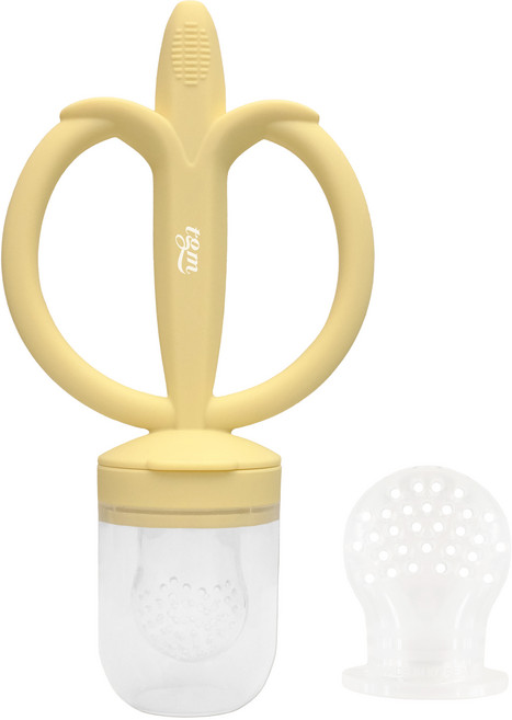 티지엠 국산 바나나 과즙망 치발기, 크림 옐로우, 1개