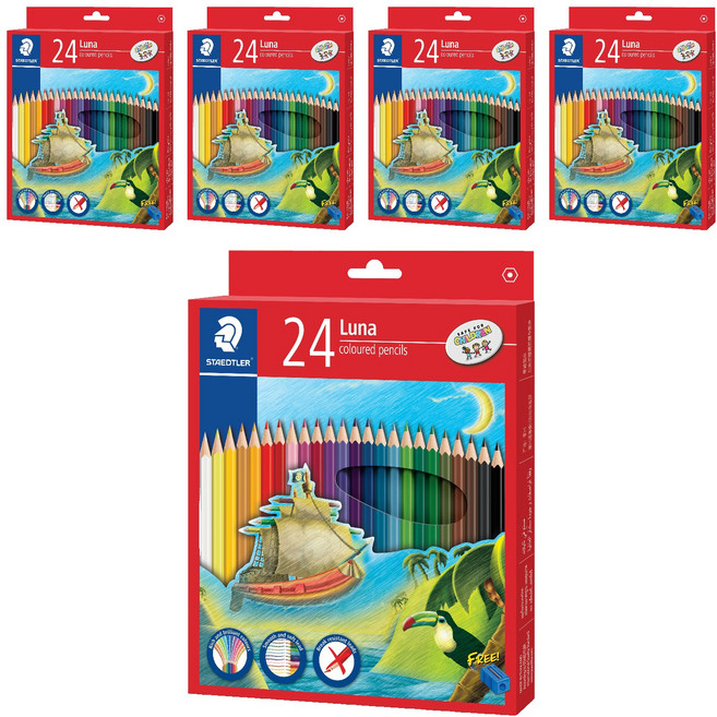 스테들러 루나 색연필, 24색, 5개