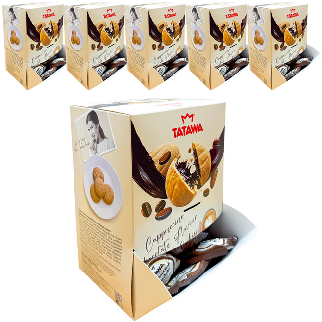 타타와 카푸치노 초콜릿맛 필링 쿠키 50p, 500g, 6개