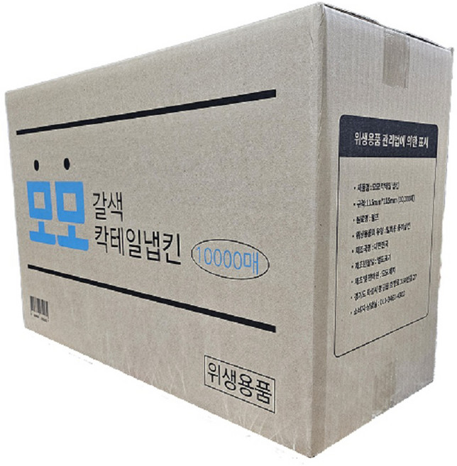 모모제지 칵테일 무지 냅킨, 갈색, 1개, 10000개입