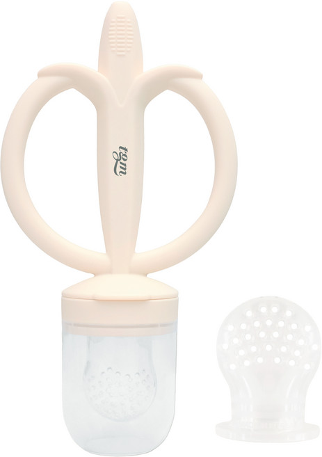 티지엠 국산 바나나 과즙망 치발기, 아이보리, 1개