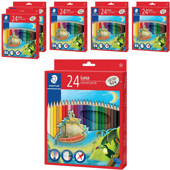 스테들러 루나 색연필, 24색, 6개
