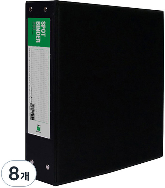 희망화일 고주파 사다리바인더 7cm 3공, 흑색, 8개