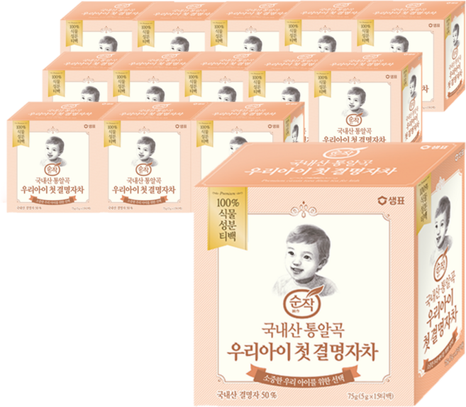 순작 우리아이 첫 결명자차, 75g, 14개