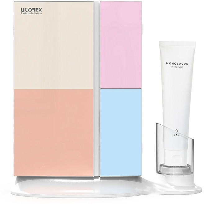 유토렉스 멀티컬렉션 칫솔살균기 스탠드, 화이트, UTC-91UVI