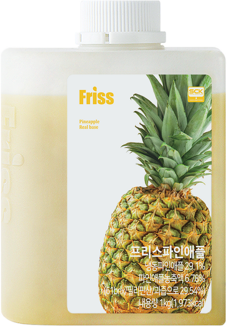 프리스 파인애플 농축액, 1개, 1kg