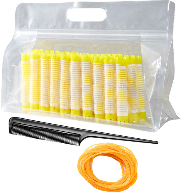 셀리본 헤어볼륨 롤스타 뿌리 볼륨펌 매직찍찍이 롯드 2호 세트, 1세트, 랜덤발송(롯드)