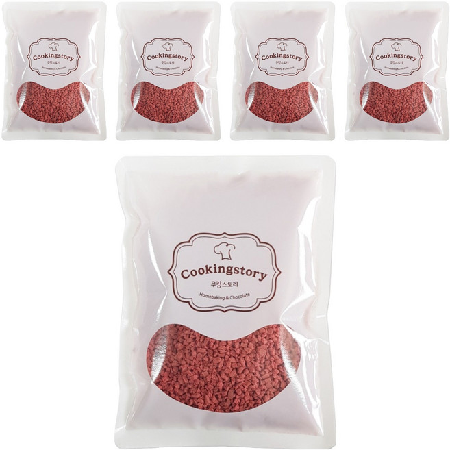 쿠킹스토리 딸기 쿠키크런치, 100g, 5개