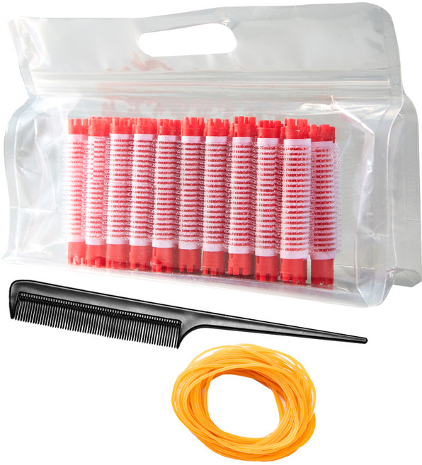 셀리본 헤어볼륨 롤스타 뿌리 볼륨펌 매직찍찍이 롯드 6호 세트, 1세트, 랜덤발송(롯드)