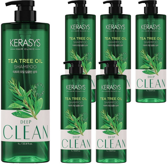 케라시스 티트리 오일 두피 샴푸, 1L, 6개