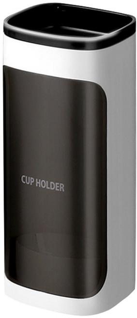 구디푸디 심플 종이컵 디스펜서 홀더 1구, 화이트, 1개