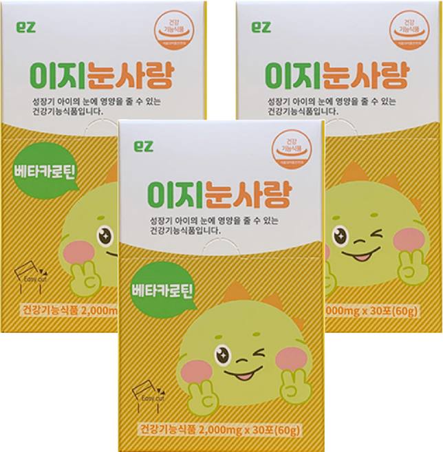 이지바이오메드 이지눈사랑, 3개, 60g