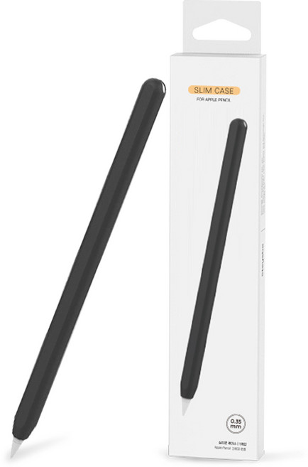 모조리 애플펜슬 2세대 실리콘 보호 케이스, 블랙, 1개
