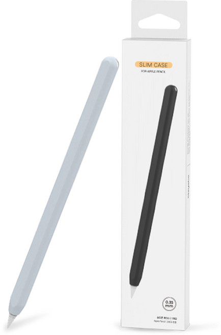 모조리 애플펜슬 2세대 실리콘 보호 케이스, 라이트블루, 1개