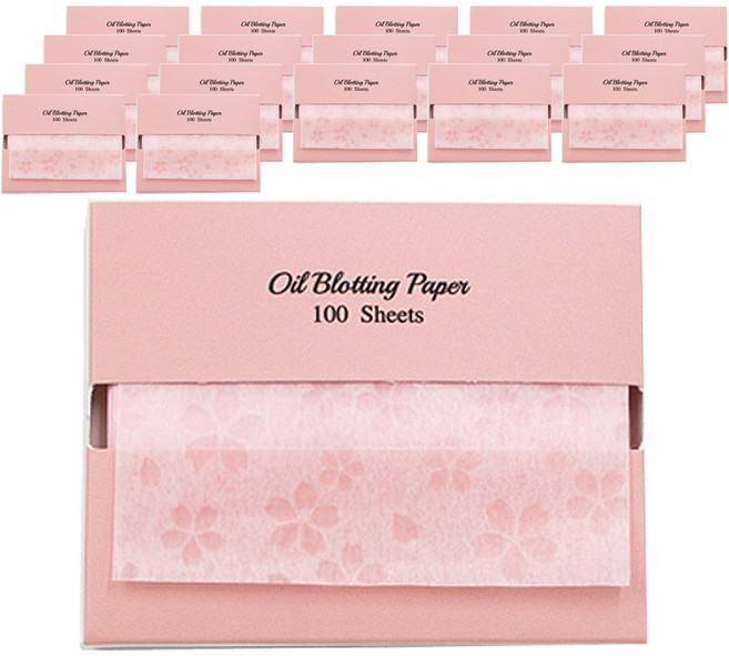 바루쟈 기름종이 리필 벚꽃, 100매입, 18개