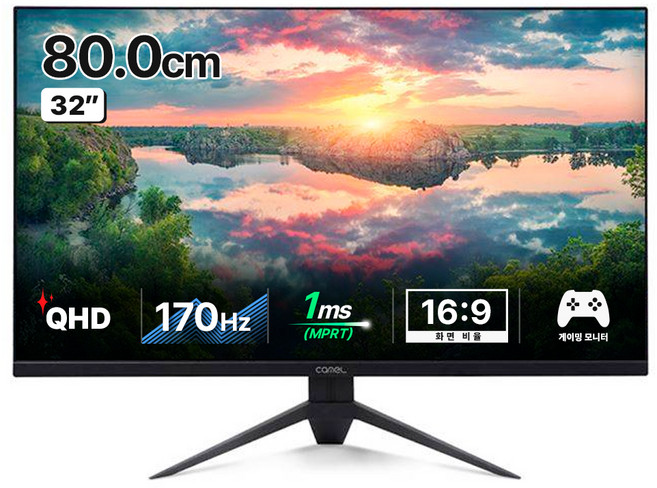 카멜 QHD 게이밍 모니터, 80cm, CM3220GQI
