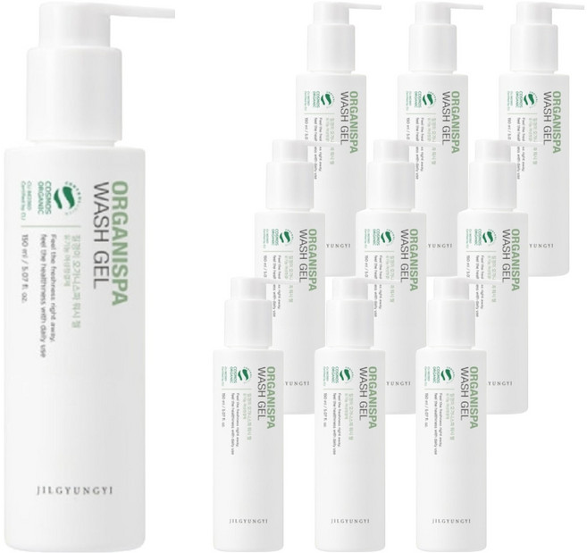 JilGyungYi 質更益 女性Organispa私密清潔凝膠, 150ml, 10個