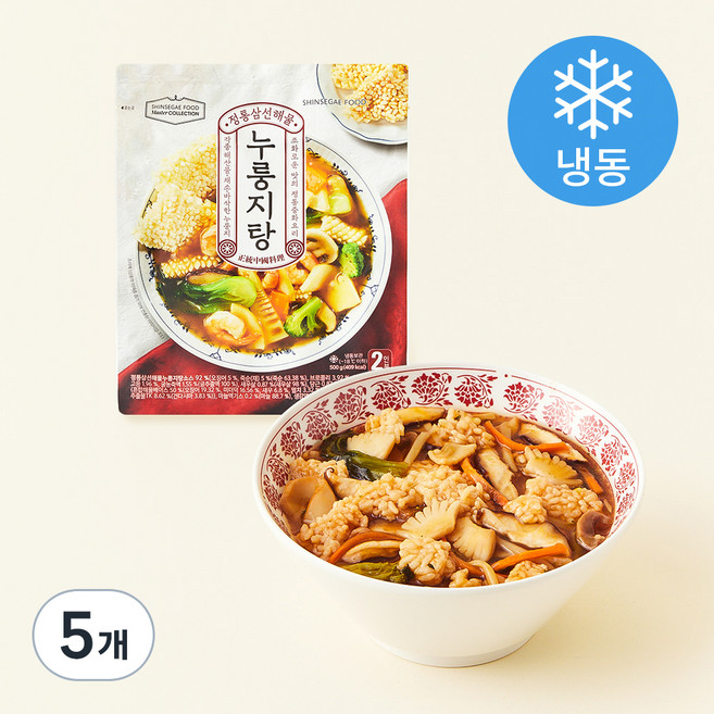 마스터컬렉션정통삼선해물누룽지탕 (냉동), 5개, 500g